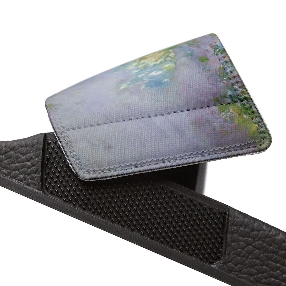 NEW Wisteria Women Floral Black Removable Strap Water Friendly Pool Slide Sandal - Picture 6 of 7